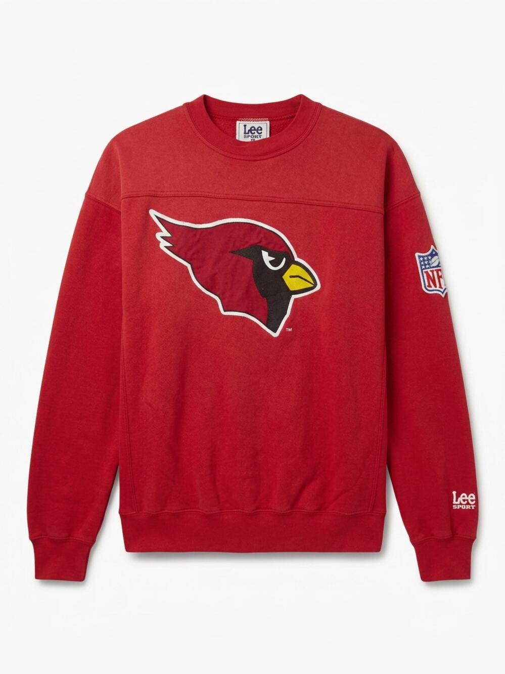 Vintage 90s Lee Sport Arizona Cardinals NFL Embroidered Sweatshirt Red XXL